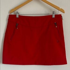Isis Lindsay Skirt Samba Red  Softshell Fleece Lined Athleisure Outdoor Sz 8